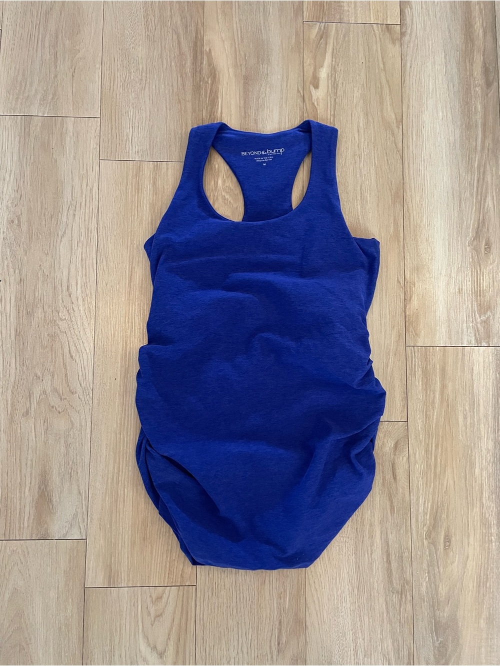 Beyond Yoga - Beyond the Bump Women’s Medium Maternity Cobalt Blue Racerback